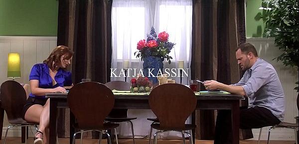  Redheaded siren Katja Kassin dominates with her big titties and horny pussy